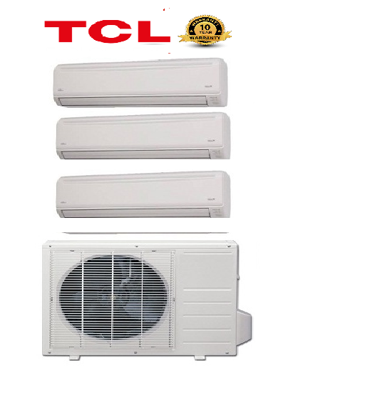 TCL HEAT PUMP OUTDOOR UNIT 42,000 BTU INDOOR UNIT 1 x 18,000 BTU 1 X 12,000 BTU 1 X 9,000 BTU