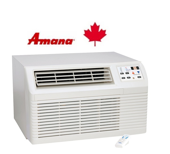 Amana PBE123E35BX Wall Air Conditioner 11,800/11,400 btu Cooling with Electric Heat