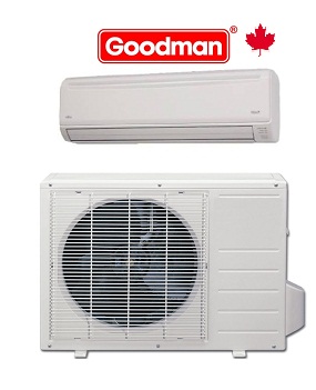 Goodman 18,000 btu MSH183E15AX/MC Ductless Mini-Split System Cooling and Heating 15 SEER